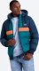Kurtka męska Ombre Sportowa kolorowa kurtka męska w stylu retro granatowo-pomarańczowa V3 OM-JALP-0175 M 3