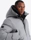 Kurtka męska Ombre Długa męska kurtka parka ze strukturalnej tkaniny  szara V2 OM-JALJ-0201 M 2