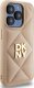 DKNY DKNY DKHCP15XPQDSLE iPhone 15 Pro Max 6.7" beige/beige Quilted Stack Logo 3