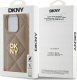DKNY DKNY DKHCP15XPQDSLE iPhone 15 Pro Max 6.7" beige/beige Quilted Stack Logo 7
