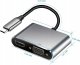 Stacja/replikator Bounn Adapter TYPE C/HDMI 4k 30hz+VGA 10