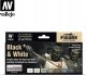 Vallejo Vallejo: 70.151 - Model Color - Figure - Black & White (8 x 18 ml) 2