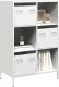 vidaXL vidaXL Szafka, biała, 68x39x103,5 cm, stal 1