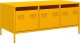 vidaXL vidaXL Stolik kawowy, musztarda, 101,5x50x43,5 , stal 1