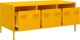 vidaXL vidaXL Stolik kawowy, musztarda, 101,5x50x43,5 , stal 4