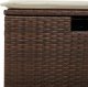 vidaXL vidaXL 4-cz zestaw wypoczynkowy do ogrodu, poduszki, brązowy rattan PE 9