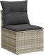 vidaXL vidaXL 5-cz. zestaw mebli do ogrodu, poduszki, jasnoszary rattan PE 3