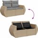 vidaXL vidaXL 6-cz. zestaw mebli ogrodowych z poduszkami, beżowy, polirattan 8