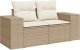 vidaXL vidaXL 6-cz. zestaw mebli ogrodowych z poduszkami, beżowy, polirattan 4