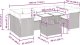vidaXL 8-cz. zestaw mebli ogrodowych z poduszkami, beżowy, polirattan 12