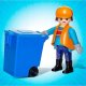 Figurka Playmobil 707191 Playmobil Pracownik komunalny Figurka City Śmieciarka 1