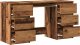 vidaXL Biurko, stare drewno, 140x50x77 cm, materiał drewnopochodny 7