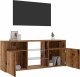 vidaXL Szafka pod TV z oświetleniem LED, stare drewno, 120x30x50 cm 4