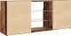 vidaXL Szafka pod TV z oświetleniem LED, stare drewno, 120x30x50 cm 9