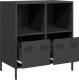 vidaXL Szafka, czarna, 68x39x73,5 cm, stal walcowana na zimno 5
