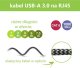 Techly Kabel sieciowy USB-A na Gigabit Ethernet RJ45 3m 5