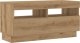vidaXL Szafka pod TV z oświetleniem LED, dąb artisan, 80x35x40 cm 6