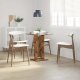 vidaXL vidaXL Stolik bistro, stare drewno, 60x60x75 cm 3