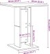 vidaXL vidaXL Stolik bistro, stare drewno, 60x60x75 cm 9