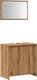 vidaXL vidaXL 2-częściowy zestaw mebli łazienkowych, dąb artisan 2