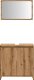 vidaXL vidaXL 2-częściowy zestaw mebli łazienkowych, dąb artisan 4