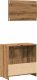 vidaXL vidaXL 2-częściowy zestaw mebli łazienkowych, dąb artisan 6