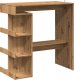 vidaXL vidaXL Stolik barowy z półkami, dąb artisan, 100x50x101,5 cm 2