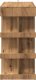 vidaXL vidaXL Stolik barowy z półkami, dąb artisan, 100x50x101,5 cm 5