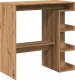 vidaXL vidaXL Stolik barowy z półkami, dąb artisan, 100x50x101,5 cm 6
