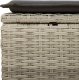 vidaXL vidaXL 2-cz sofa ogrodowa z poduszkami, jasnoszary, rattan PE i akacja 5