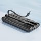 Awei AWEI PowerBank z wbudowanym kablem        Lightning/USB-C P77K 10000mAh czarny/black 22.5W 3