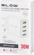 Ładowarka Blow 76-026# Ładowarka sieciowa gniazdo usbx3 + usb qc 30w 4
