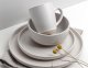 Florina Serwis obiadowy porcelanowy Florina Lila 18 elementów zestaw talerzy dla 6 osób kremowy nakrapiany 1
