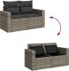 vidaXL 9-cz. zestaw mebli ogrodowych z poduszkami, szary, polirattan 10