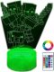 Compliment Lampka Nocna Biurkowa Dla Dzieci Minecraft Creeper 3D Led Rgb + Pilot 1