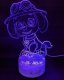 Compliment Lampka Nocna Biurkowa Dla Dzieci Psi Patrol Paw 3D Led Rgb + Pilot 3