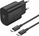 Ładowarka Foneng Ładowarka sieciowa EU51 USB-C 25W + kabel USB-C - USB-C (czarna) 2