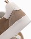 Ombre Oldschoolowe męskie sneakersy na grubej podeszwie  jasnobrązowe V1 OM-FOSL-0170 46 4