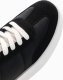 Ombre Męskie oldschoolowe sneakersy na grubej podeszwie  czarne V4 OM-FOSL-0170 40 6