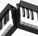 V-Tone PFP pianino cyfrowe przenośne składane niebieskie 88 klawiszy pulpit do nut pokrowiec USB-C 2