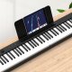 V-Tone PFP pianino cyfrowe przenośne składane niebieskie 88 klawiszy pulpit do nut pokrowiec USB-C 4