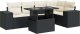 vidaXL vidaXL 6-cz. zestaw mebli ogrodowych z poduszkami, czarny polirattan 2