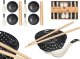 Kinvara Zestaw do sushi HAPPLO, miseczka, łyżka i pałeczki x 4 1