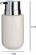 Dozownik do mydła Berilo Ceramiczny dozownik na mydło SOLY, 300 ml 5