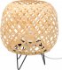 Lampa stołowa Giftdecor Lampa bambusowa pleciona OVAL stołowa, 20 x 23 cm 1