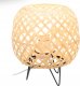 Lampa stołowa Giftdecor Lampa bambusowa pleciona OVAL stołowa, 20 x 23 cm 1