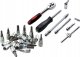 LeanToys Zestaw Kluczy Nasadowych 1/4" - 46 Elementów w Walizce LEAN Toys 1