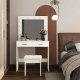 ModernHome Duża nowoczesna toaletka kosmetyczna lustro oświetlenie 1