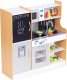 Ecotoys Kuchnia dla dzieci z dźwiękiem i LED tablica kredowa metalowe akcesoria MDF +3 lata ECOTOYS 4