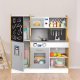 Ecotoys Kuchnia dla dzieci z dźwiękiem i LED tablica kredowa metalowe akcesoria MDF +3 lata ECOTOYS 7